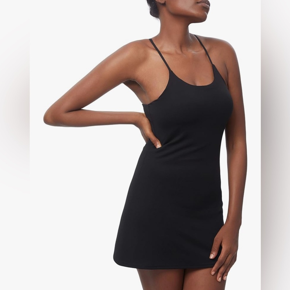 Tennis, workout golf dress built-in with bra & shorts pocket sleeveless